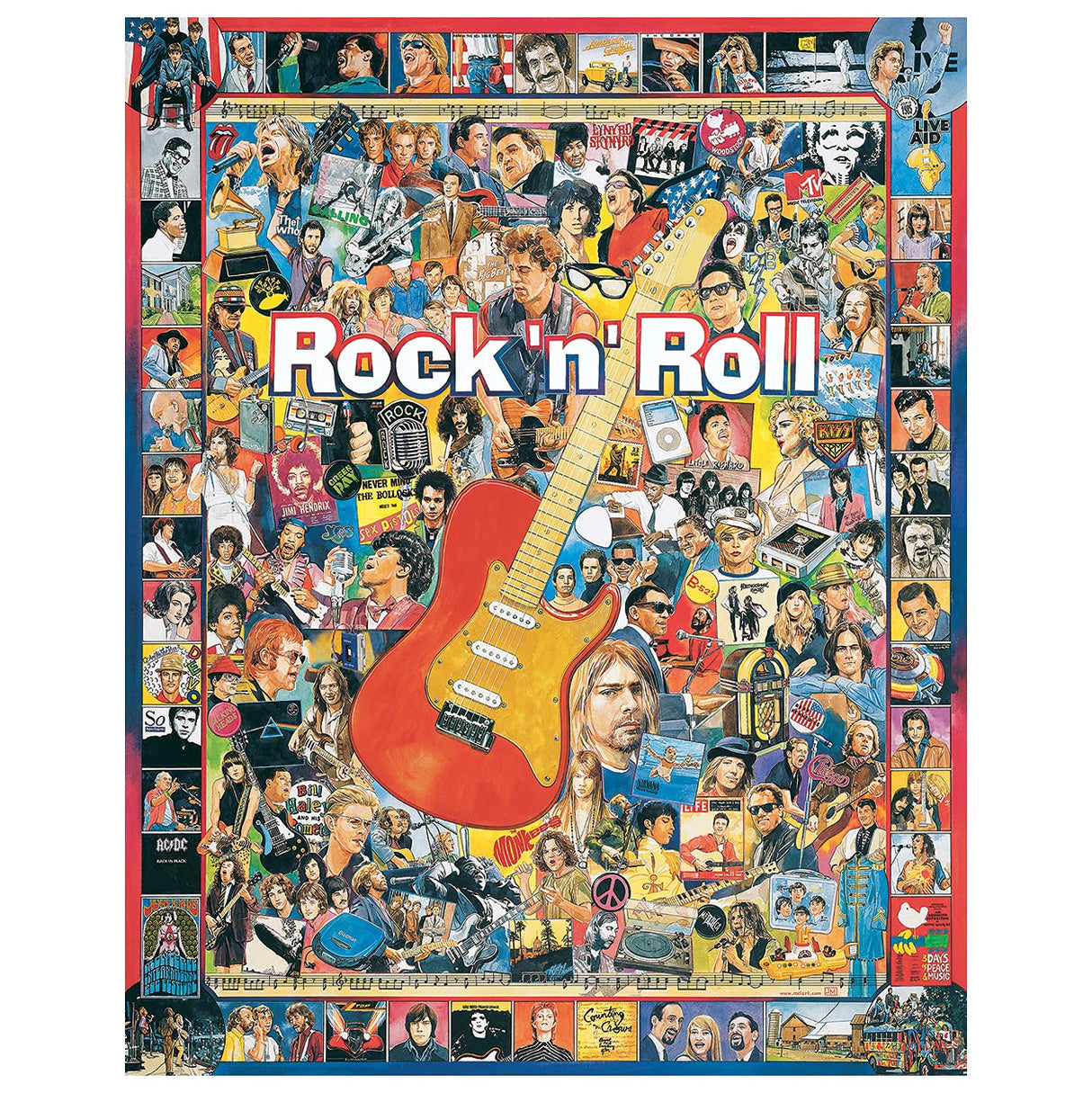 White Mountain Puzzles Rock 'N Roll - 1000 Piece Jigsaw Puzzle White Mountain