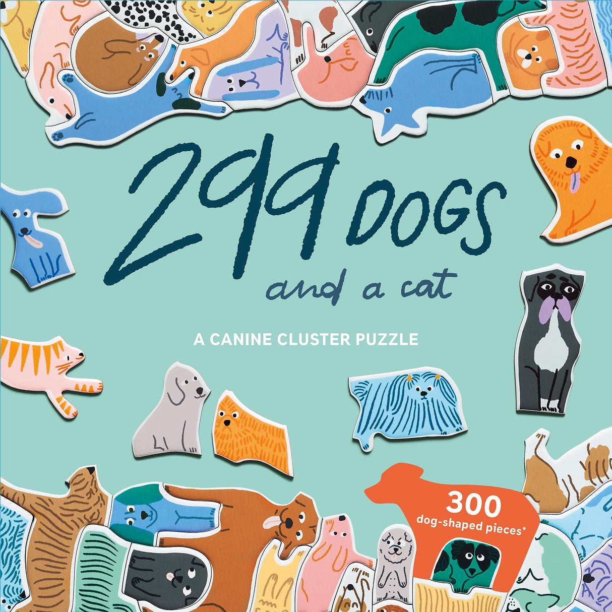 Laurence King 299 Dogs (and a cat) 300 Piece Cluster Puzzle Laurence King Publishing