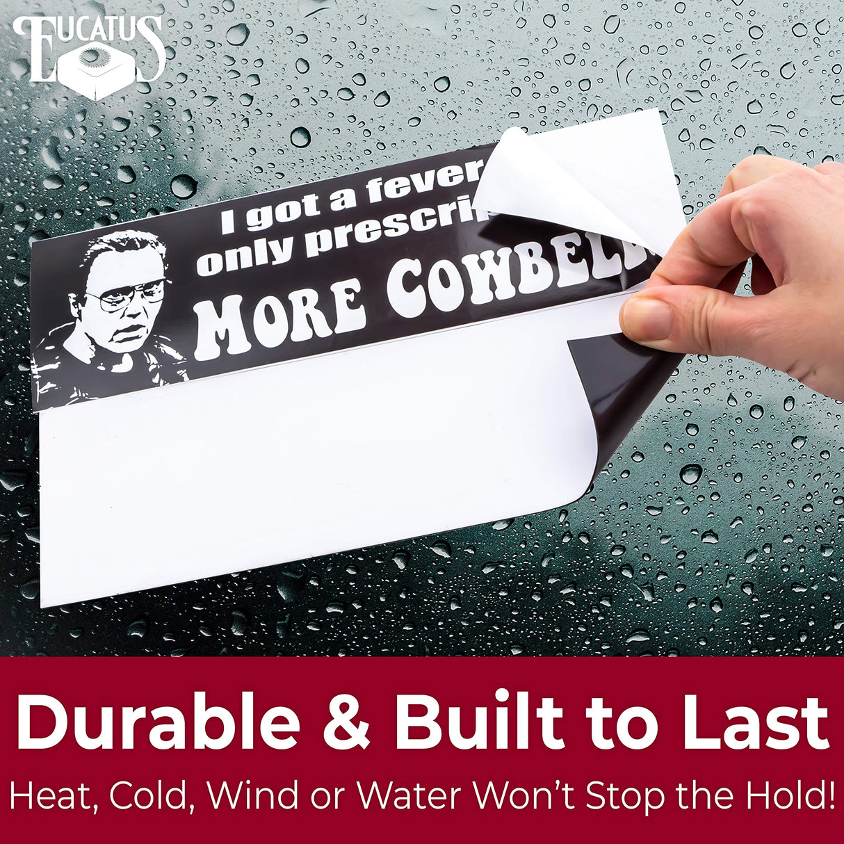 Fun Make-Your-Own 4x12in Magnetic Sheets 2pk. Blank White Magnet Strips for Strong Flexible Bumper Sticker Decals, Holiday Photos or Art. Decorate Personalized DIY Projects for Fridge, Car or Office EUCATUS BEST PRODUCTS & GIFTS