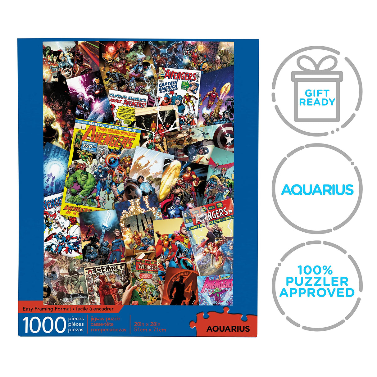 AQUARIUS Marvel Puzzle Cast (1000 Piece Jigsaw Puzzle) - Officially Licensed Marvel Merchandise & Collectibles - Glare Free - Precision Fit - 20 x 28 Inches AQUARIUS