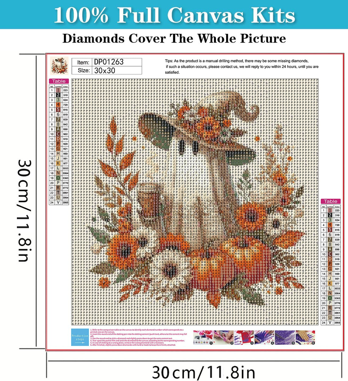 RYMILIE Halloween Diamond Art Kits for Adults- Fall Diamond Art Kits for Beginners-DIY 5D Pumpkin Diamond Painting Kit for Home Wall Decor Gifts【11.8x11.8inch】 RYMILIE