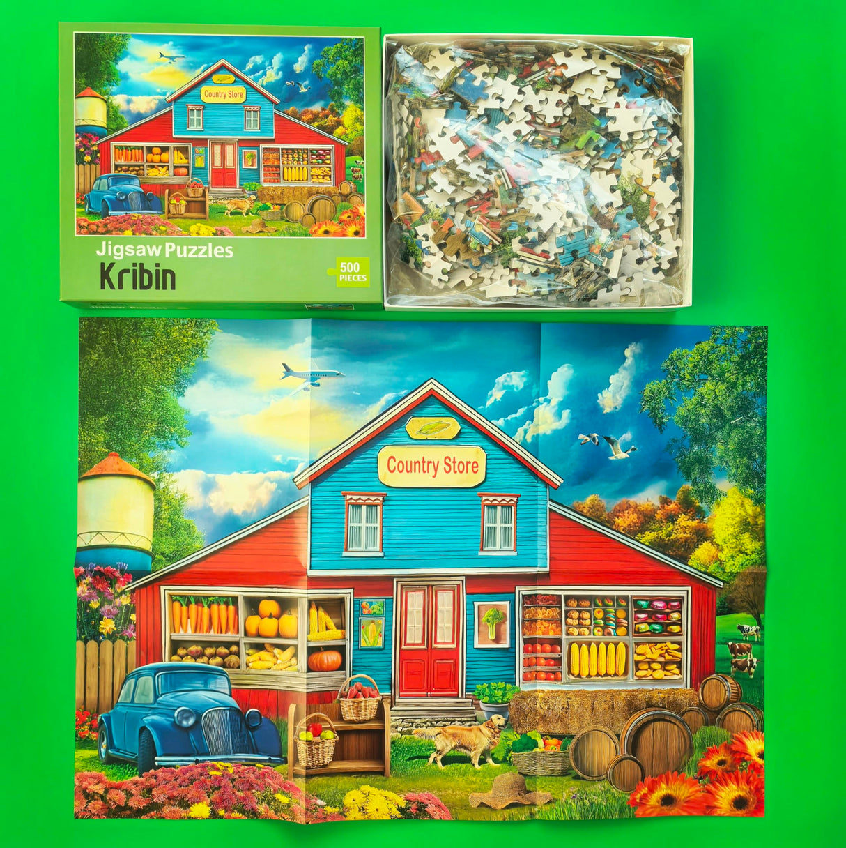 500 Piece Puzzles for Adults - Jigsaw Puzzles - Country Store Kribin