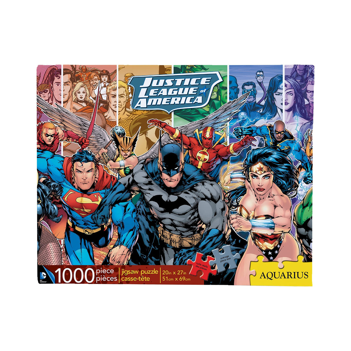 AQUARIUS DC Comics Puzzle Justice League (1000 Piece Jigsaw Puzzle) - Officially Licensed DC Comics Merchandise & Collectibles - Glare Free - Precision Fit - 20 x 27 Inches AQUARIUS
