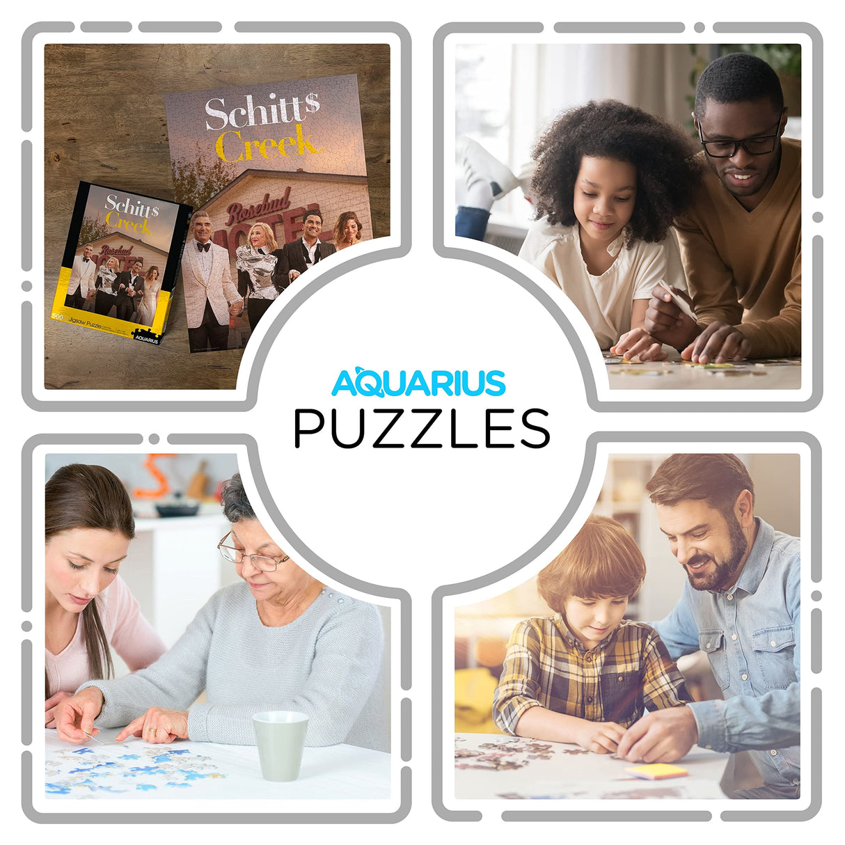 AQUARIUS Schitt's Creek Cast Puzzle (500 Piece Jigsaw Puzzle) - Glare Free - Precision Fit - Officially Licensed Schitt's Creek Merchandise & Collectibles - 14 x 19 Inches AQUARIUS