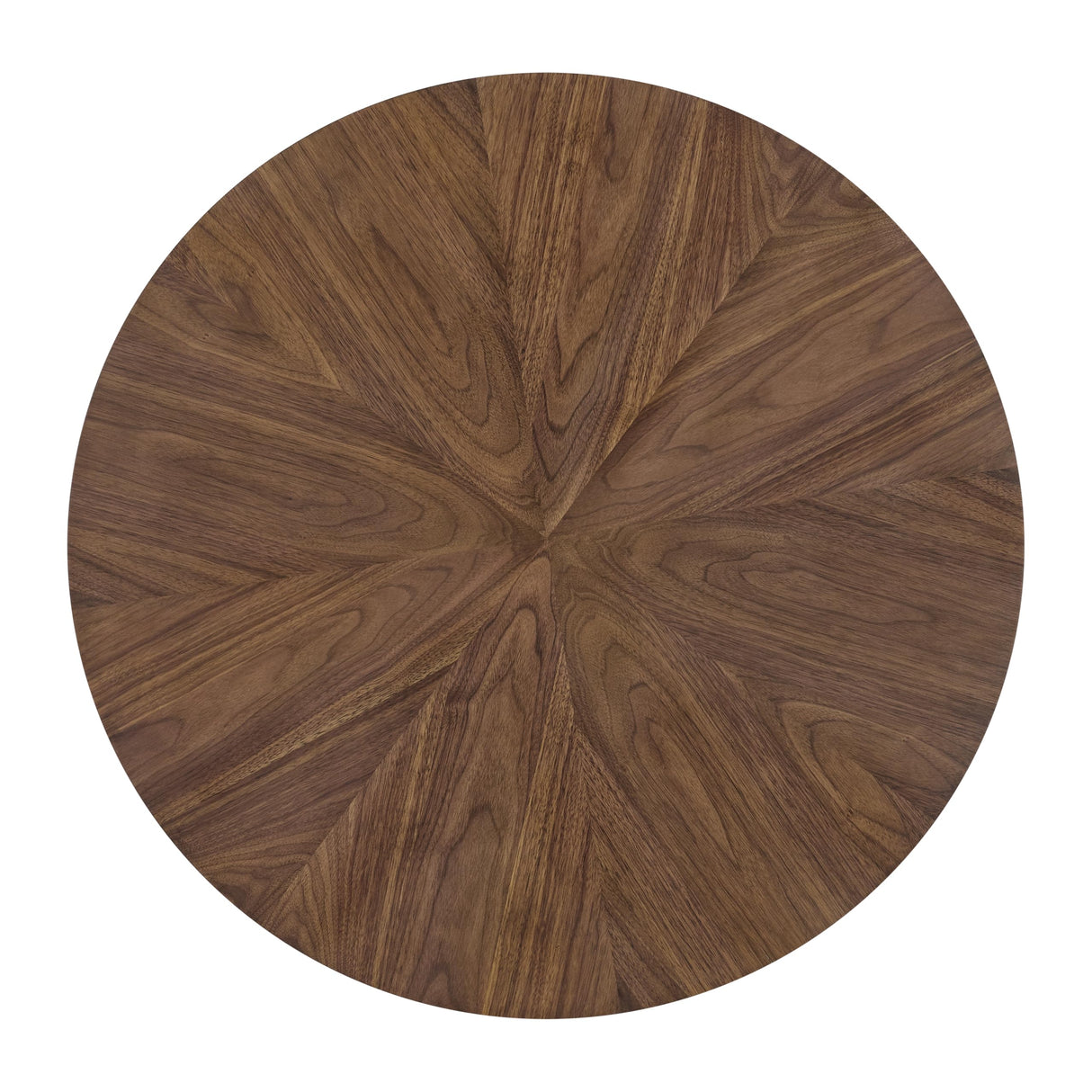 Martin Svensson Home LAX Retro Mid-Century Modern Round Wood Coffee Table with Lower Shelf, Cocktail Table for Living Room or Den. Walnut Brown. Martin Svensson Home