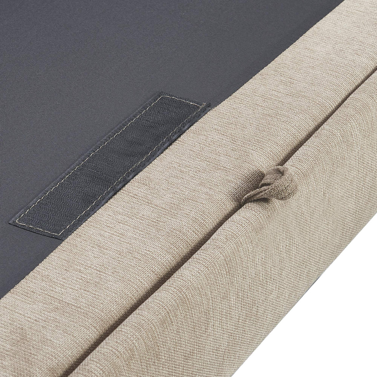 Serta Palisades Storage 1 Modern Design, Track Arms, Foam-Filled Cushions, Easy-to-Clean Fabric Upholstery, 77" Sofa, Soft Beige Serta