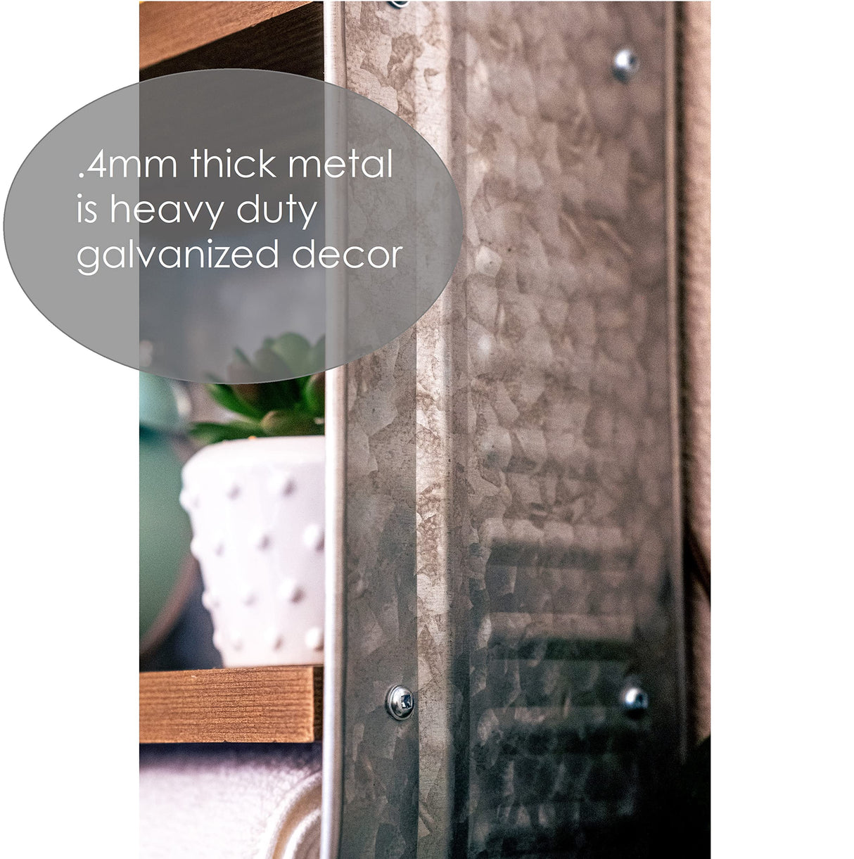 Galvanized Wash Tub with Shelves | Rustic Bathroom Décor | Farmhouse Rustic Bathroom Shelves | Metal Wash Tub Cubby | Galvanized Shelf Wall BARWOOD