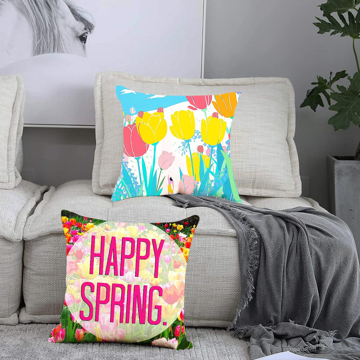 Beclumas10 Pack 15.7"x15.7" Sublimation Blanks Pillow Cases, Cushion Covers Blanks, Pillow Covers for Heat Transfer, DIY Custom Picture Pillow Covers with Invisible Zip (White) Beclumas