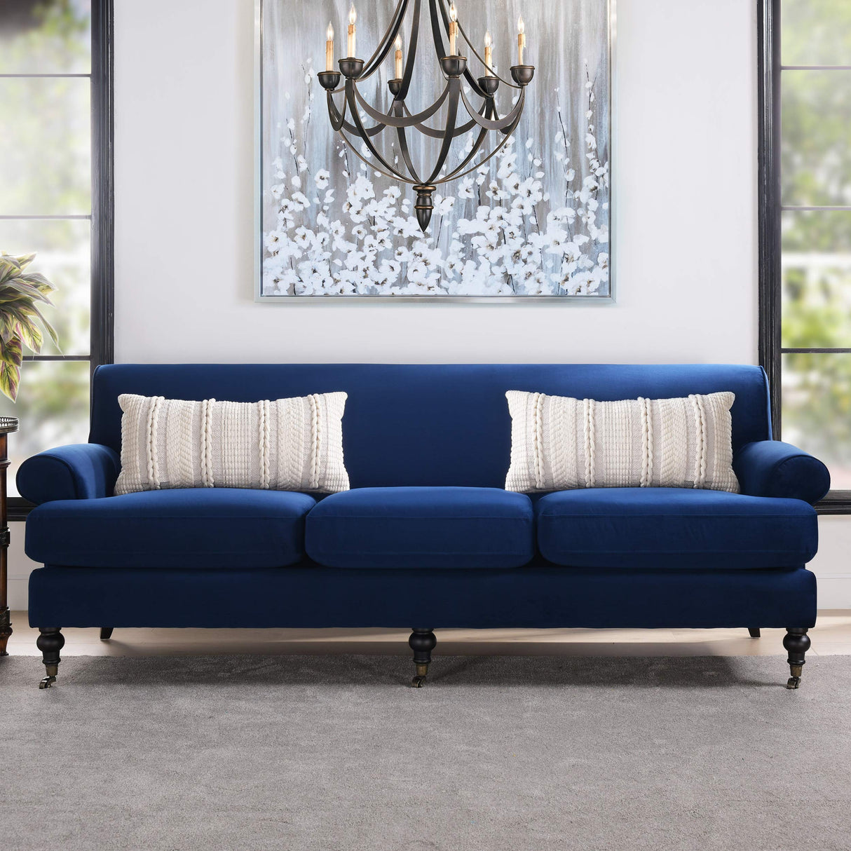 Jennifer Taylor Home Alana Lawson Sofa, Navy Blue Jennifer Taylor Home