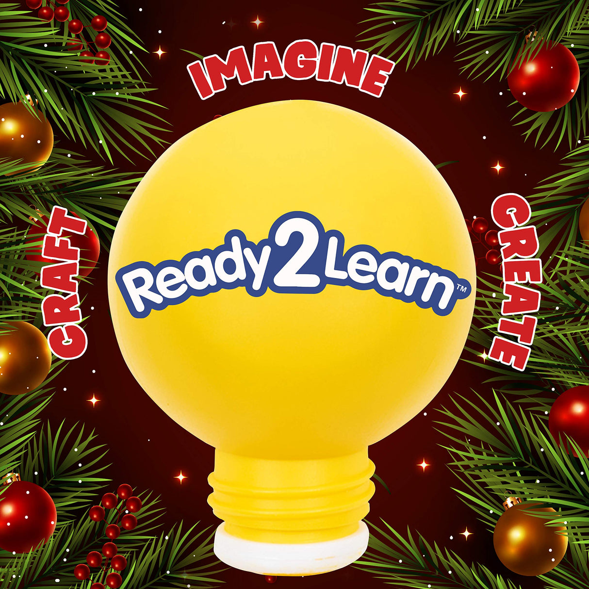 READY 2 LEARN Christmas Crafts | Create Your Own Jingle Bell Wreath Ornaments | Set of 4 | DIY Ornaments for Kids | Christmas Tree Decoration | All Materials Included READY 2 LEARN