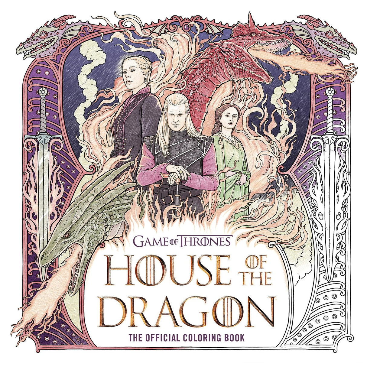 House of the Dragon: The Official Coloring Book (The Targaryen Dynasty: The House of the Dragon) WoodArtSupply