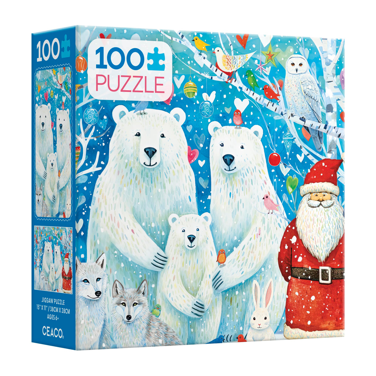 Ceaco - Holiday - Polar Portrait - 100 Piece Jigsaw Puzzle Ceaco