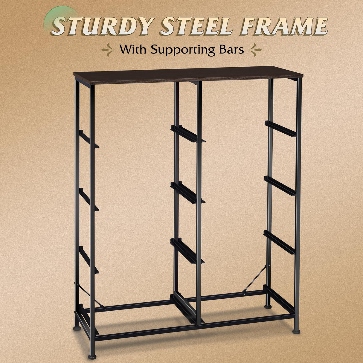 WLIVE Fabric Dresser for Bedroom, Tall Dresser with 8 Drawers, Storage Tower with Fabric Bins, Double Dresser, Chest of Drawers for Closet, Living Room, Hallway, Dark Gray WLIVE