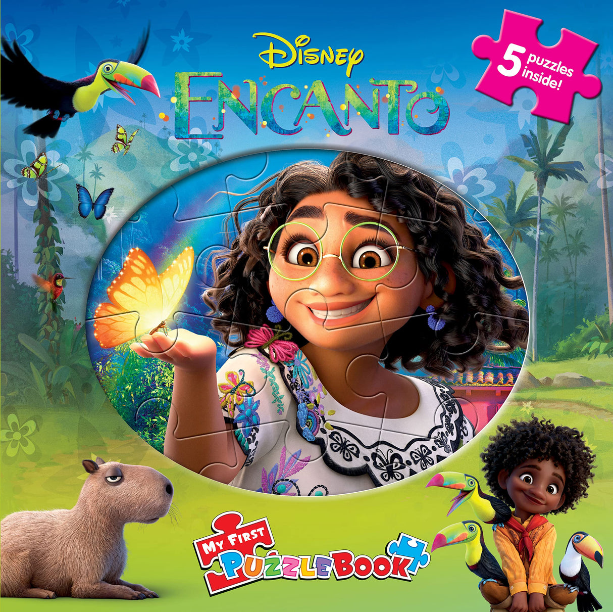 Disney Encanto My First Puzzle Book - Jigsaw Puzzles for kids, 10-page board book, 5 puzzles to enjoy Phidal