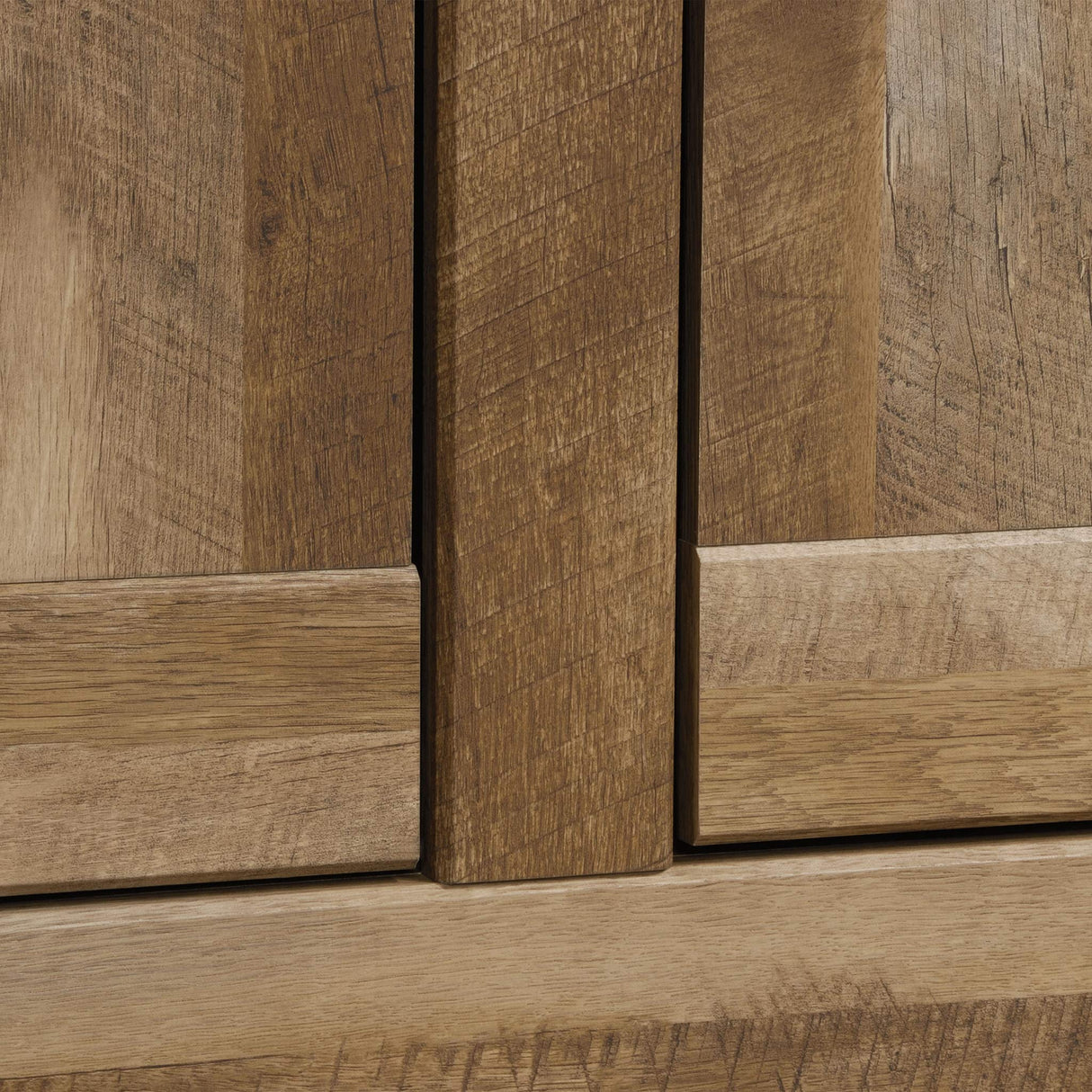 Sauder Adept Storage Pantry Cabinet, L: 38.94" x W: 16.77" x H: 70.98", Craftsman Oak finish Sauder