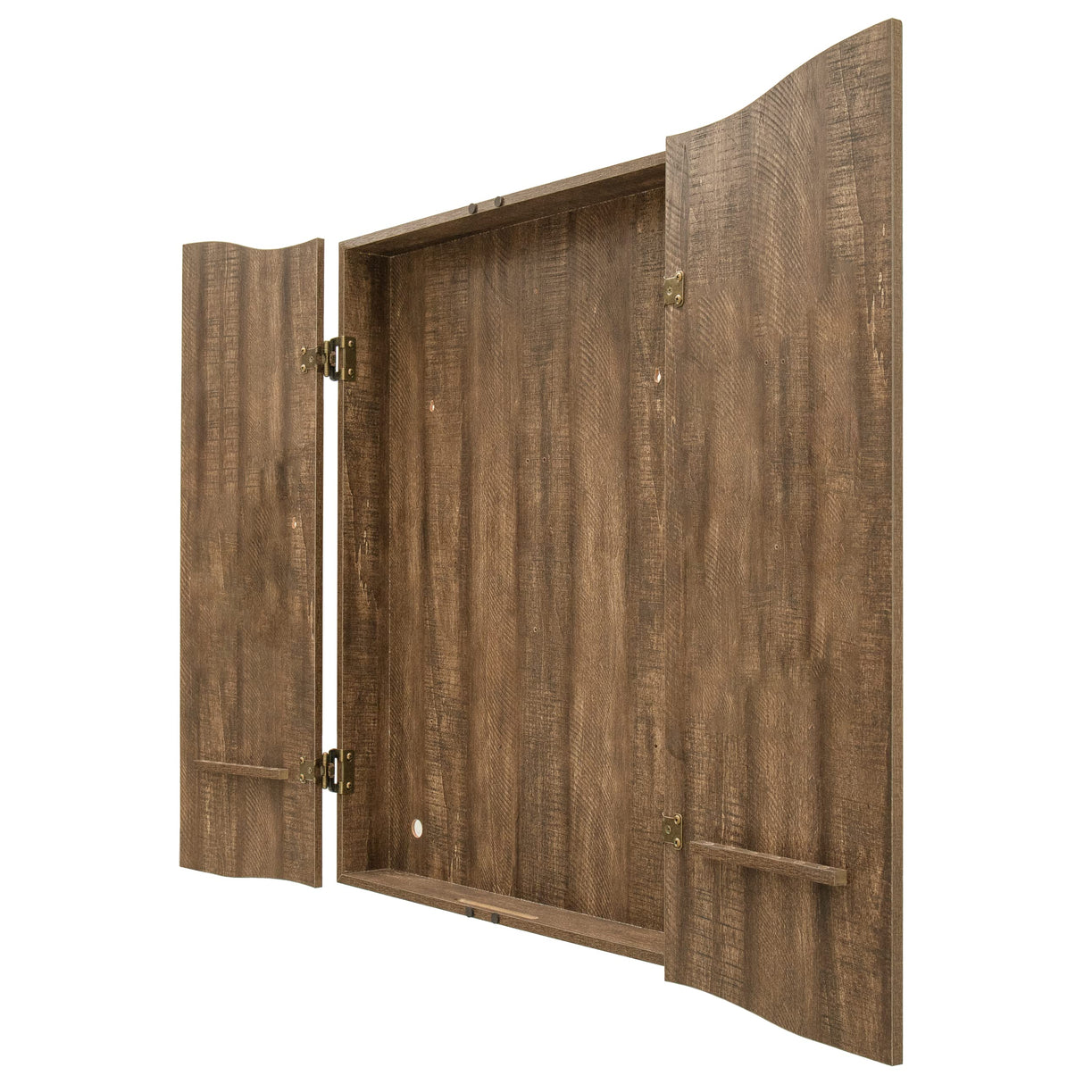 DMI Sports MI Sports Brown CricketPro Dartboard Cabinet | Designed for Arachnid 15.5” CricketPro 900, 800, 750, 650 Electronic Dartboards | Does Not Include Dartboard DMI Sports
