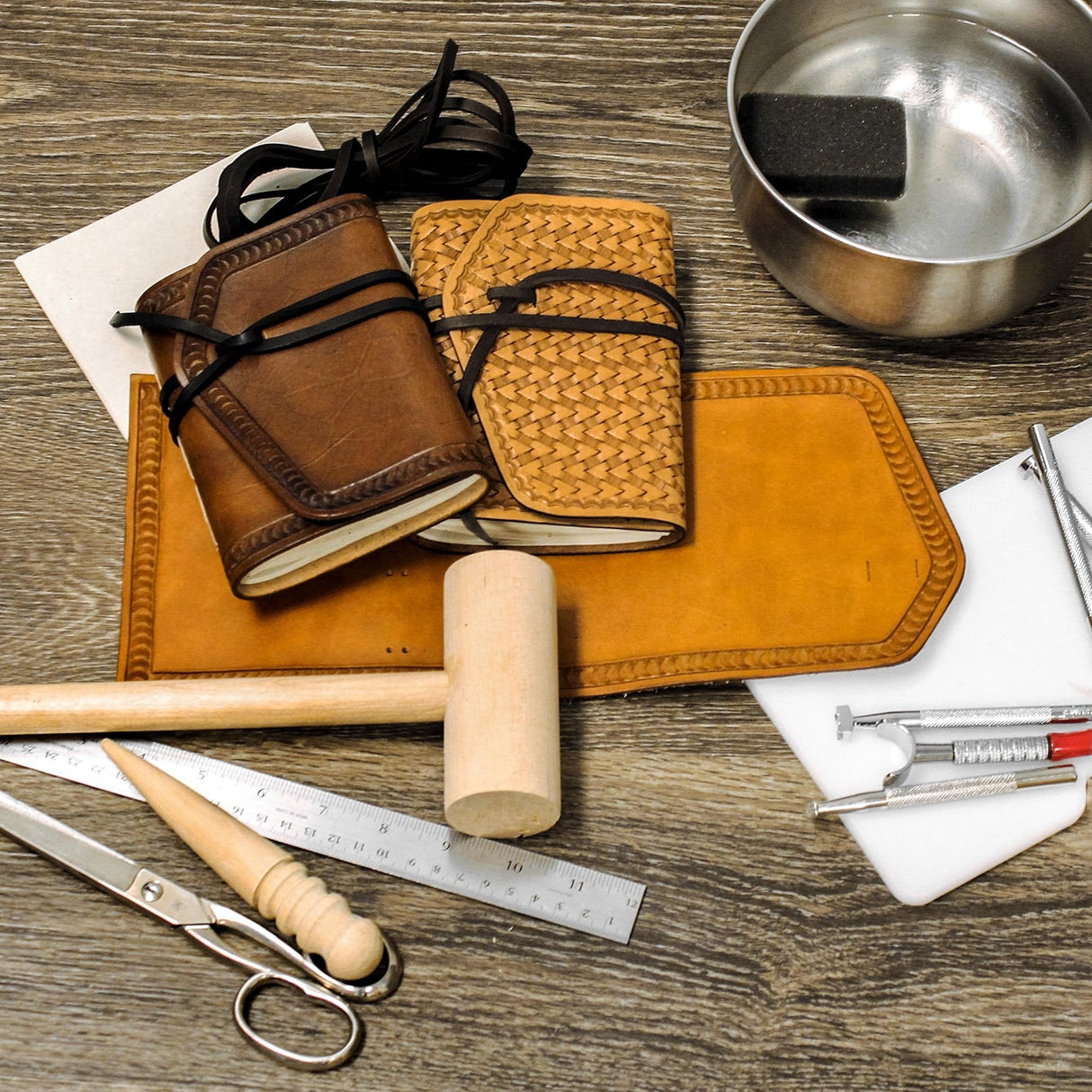Realeather C4182-02 Journal Leathercraft Kit, 4.5" x 6", Brown , 1-Kit Realeather