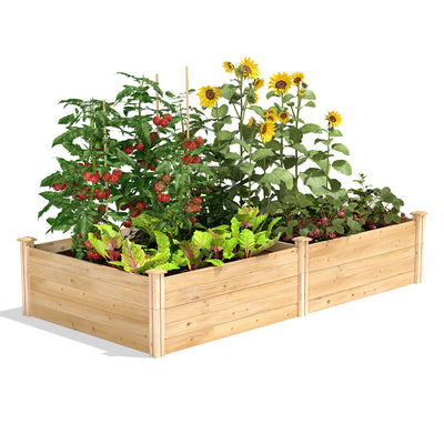 Greenes Fence Original Cedar Raised Garden Bed, 4' x 8' x 17.5" - Made in USA with North American Cedar