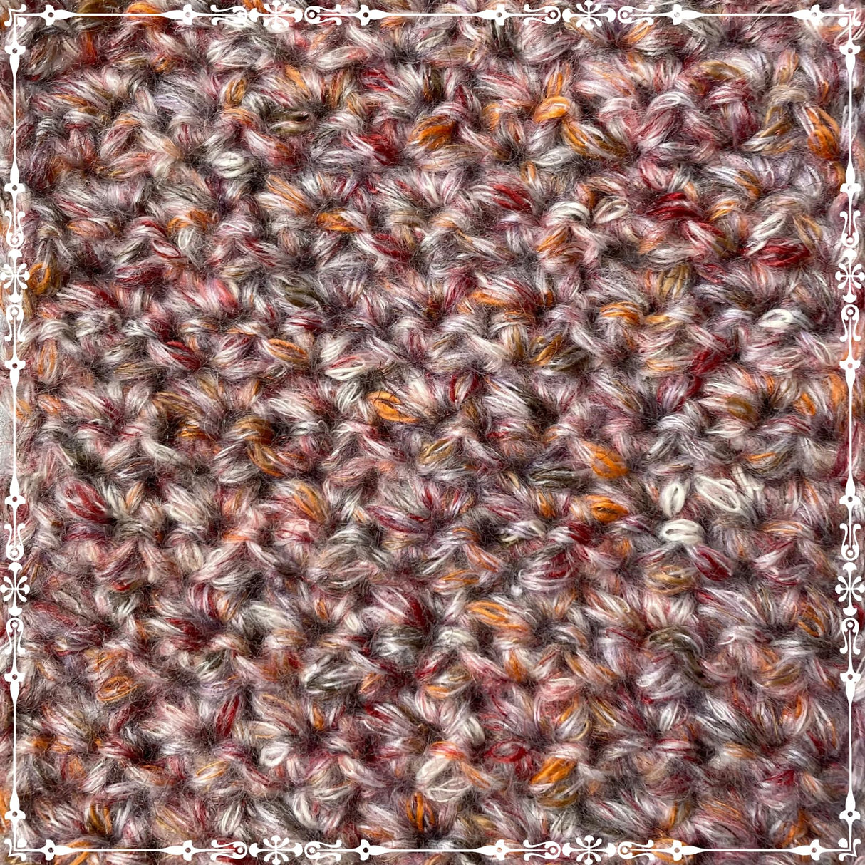 Cotton Alpaca Tweed Alpaca Yarn for Crocheting, 4 Skeins, 588Yds/200G, Free Patterns - Tweed Yarn for Knitting - 3 DK Light Worsted Weight - White Autumn KnitPal