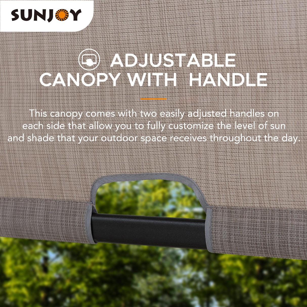 Sunjoy Outdoor Pergola 11 x 11 ft. Black Steel Pergolas with Retractable Tan Sun Shade Canopy for Patio, Backyard, Garden Activities by SummerCove Sunjoy