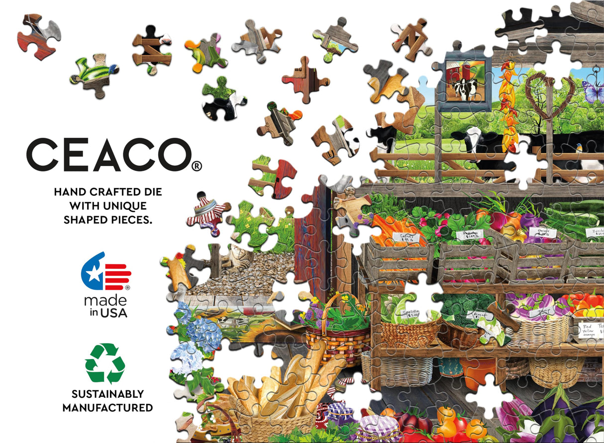 Ceaco - Tracy Flickinger - Country Market - 500 Piece Jigsaw Puzzle Ceaco