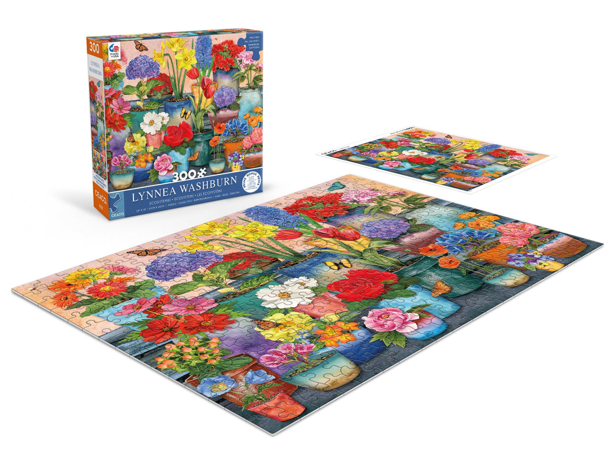 Ceaco - Ecosystems - Pretty Petals - 300 Piece Jigsaw Puzzle Ceaco