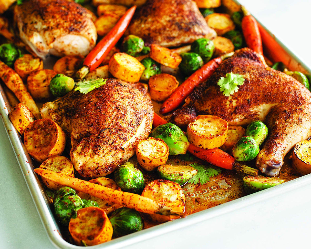 Nordic Ware Naturals Big Baking Sheet, 2 Pack, Silver Nordic Ware