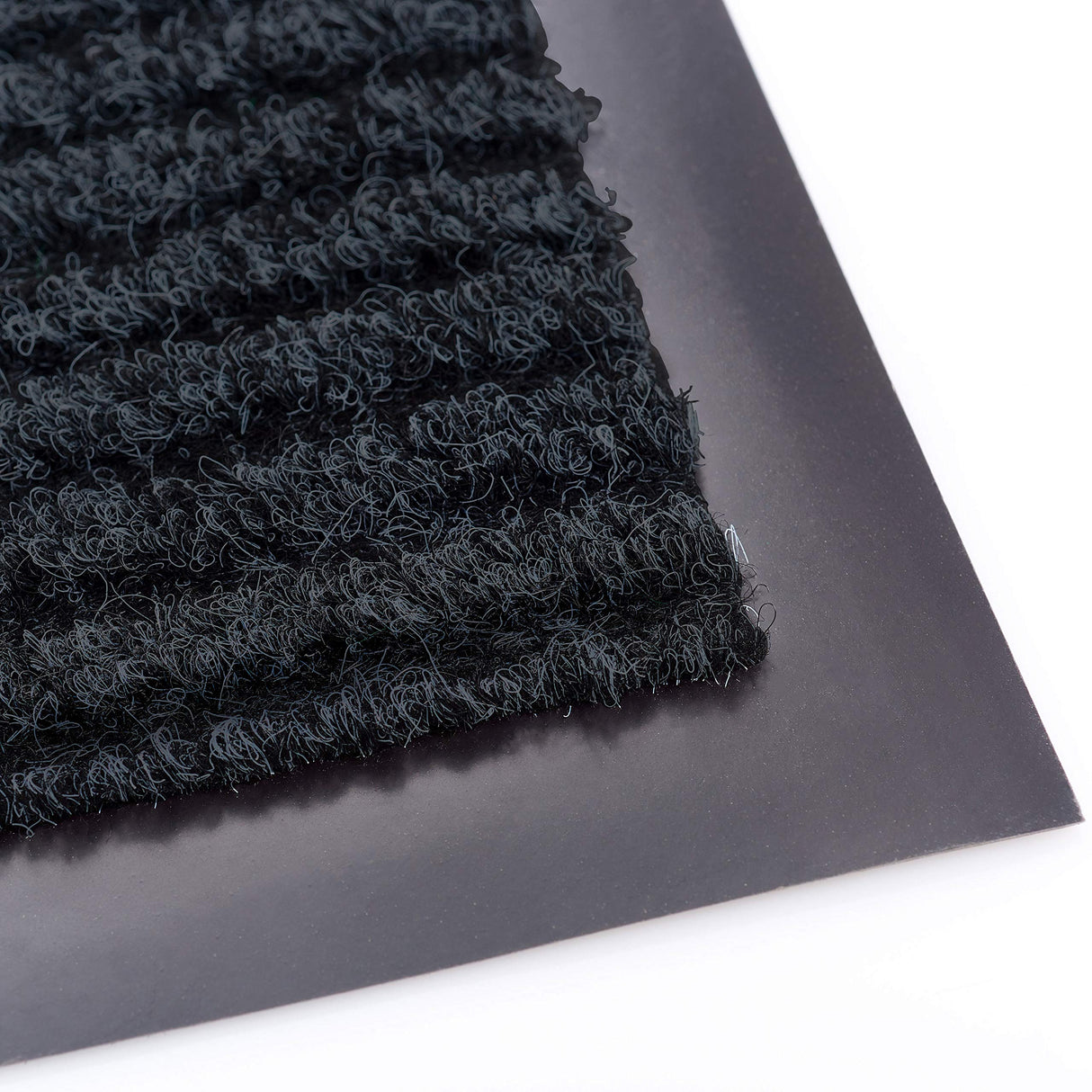 Sierra Concepts 2-Pack Front Door Mat Ribbed Black - Indoor Outdoor Floor Doormat Entryway Welcome Mats - Entrance Shoe Scraper, Entry Inside Outside Garage, 30" x 17" Sierra Concepts