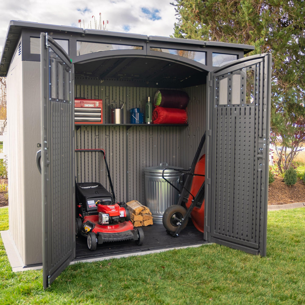 Lifetime 8 x 5 Ft. Modern Outdoor Storage Shed Lifetime