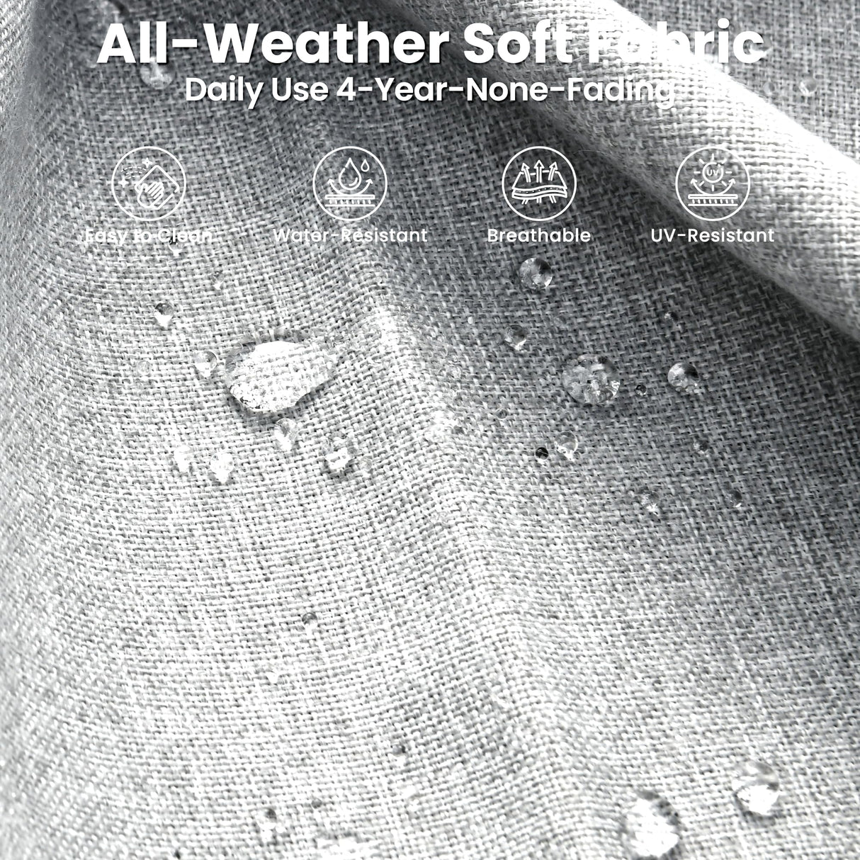 ovios Patio Loveseat, 2-Seater Outdoor Wicker Sofa Couch with Comfy Cushions, All Weather High Back Deep Seating Rattan Love Seat for Porch Deck Balcony, Grey ovios