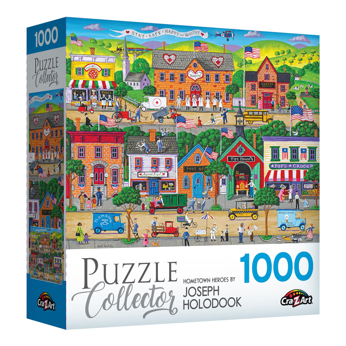 RoseArt - Puzzle Collector - Hometown Heroes - 1000 Piece Jigsaw Puzzle for Adults RoseArt