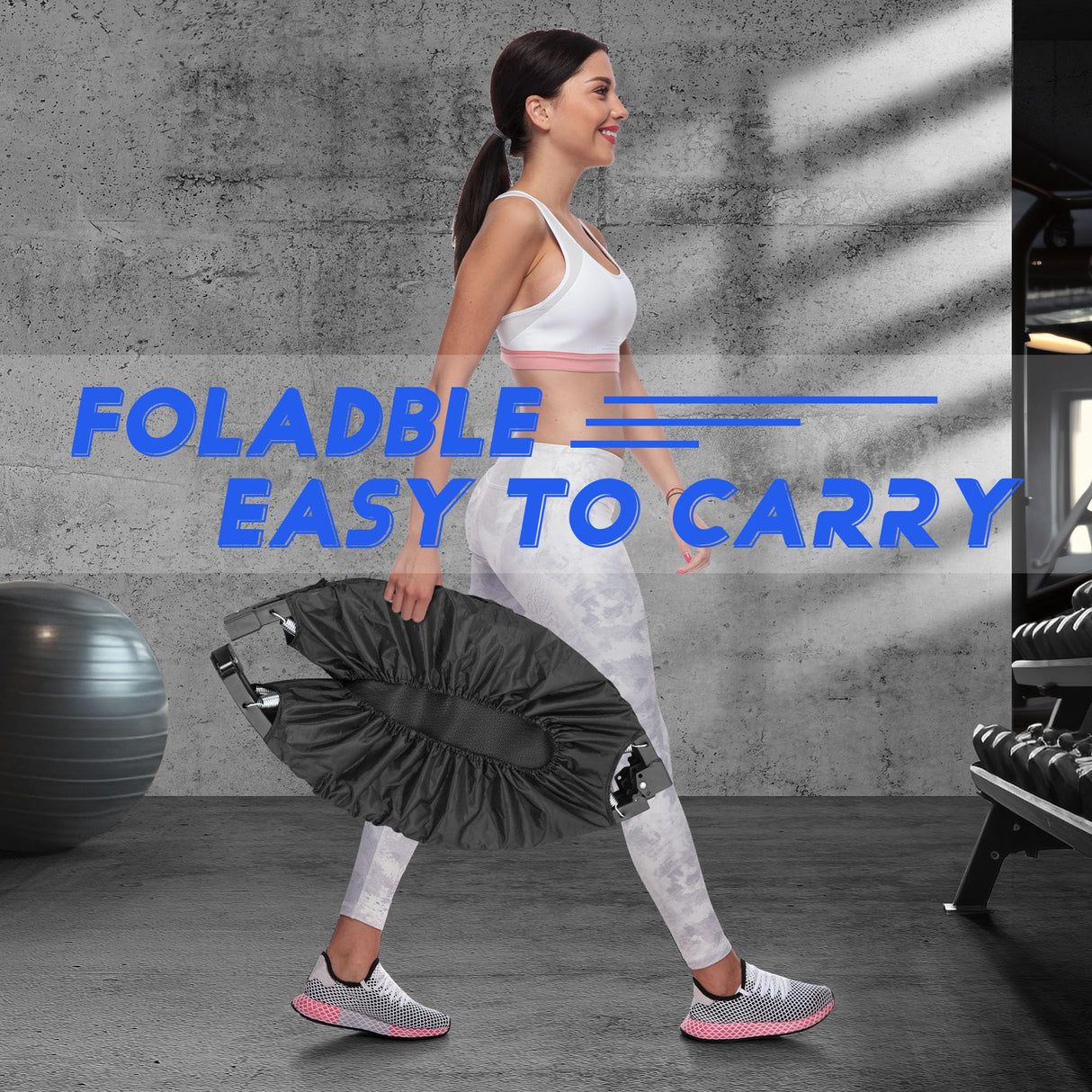 HYD-Parts 40" Mini Trampoline for Adults and Kids Exercise Rebounder with Adjustable Bar Fitness Trampoline Indoor Max Load 330lbs HYD-Parts