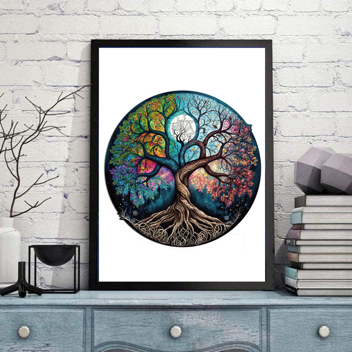 Wooden Puzzle for Adults, 200 Piece Irregular Animal Shaped Wooden Jigsaw Puzzles, Unique Puzzles for Adults, Creative Gift for Teenagers and Adults (The Pattern is Protected by Copyright) WHJSG