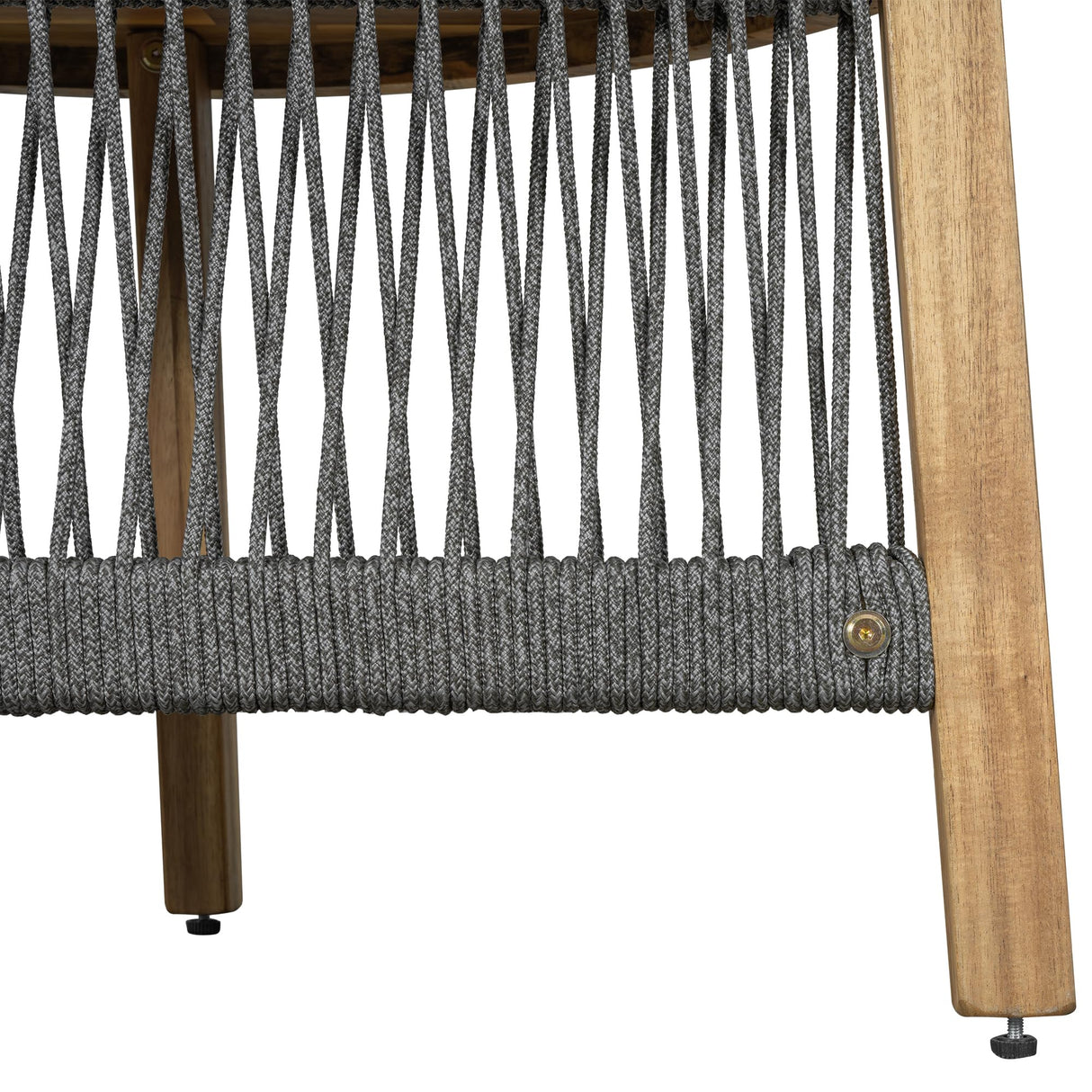 6-Person Outdoor Seating Group with Coffee Table, Half Moon Patio Sectional Sofa Set, All Weather Conversation Sofa Set with Acacia Wood Frame and Thick Cushions for Backyard Poolside (Beige+Acacia) XD Designs