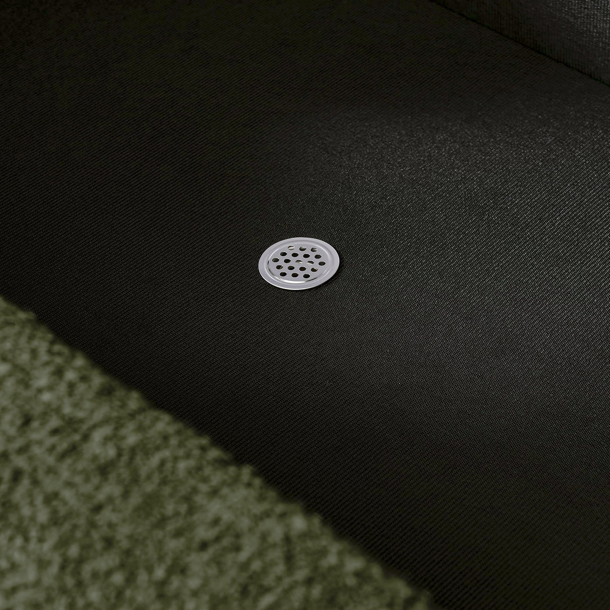 ECLYL Oval Storage Bench 43.5" Linen Fabric Upholstered Entryway Bench with Solid Wood Legs Ottoman Bench Indoor Bench for Living Room/Bedroom/End of Bed/Entryway (Dark Green) ECLYL