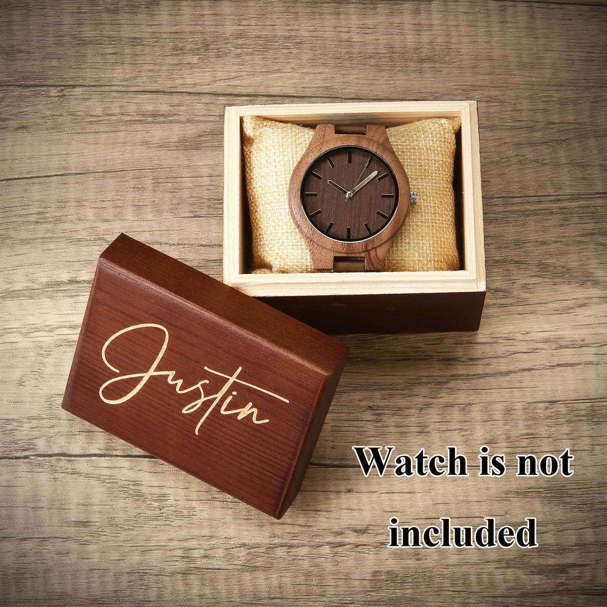 Awerise Personalized Engraved Wooden Watch Box, Watch Organizer, Groomsman Gifts, Custom Watch Case Awerise