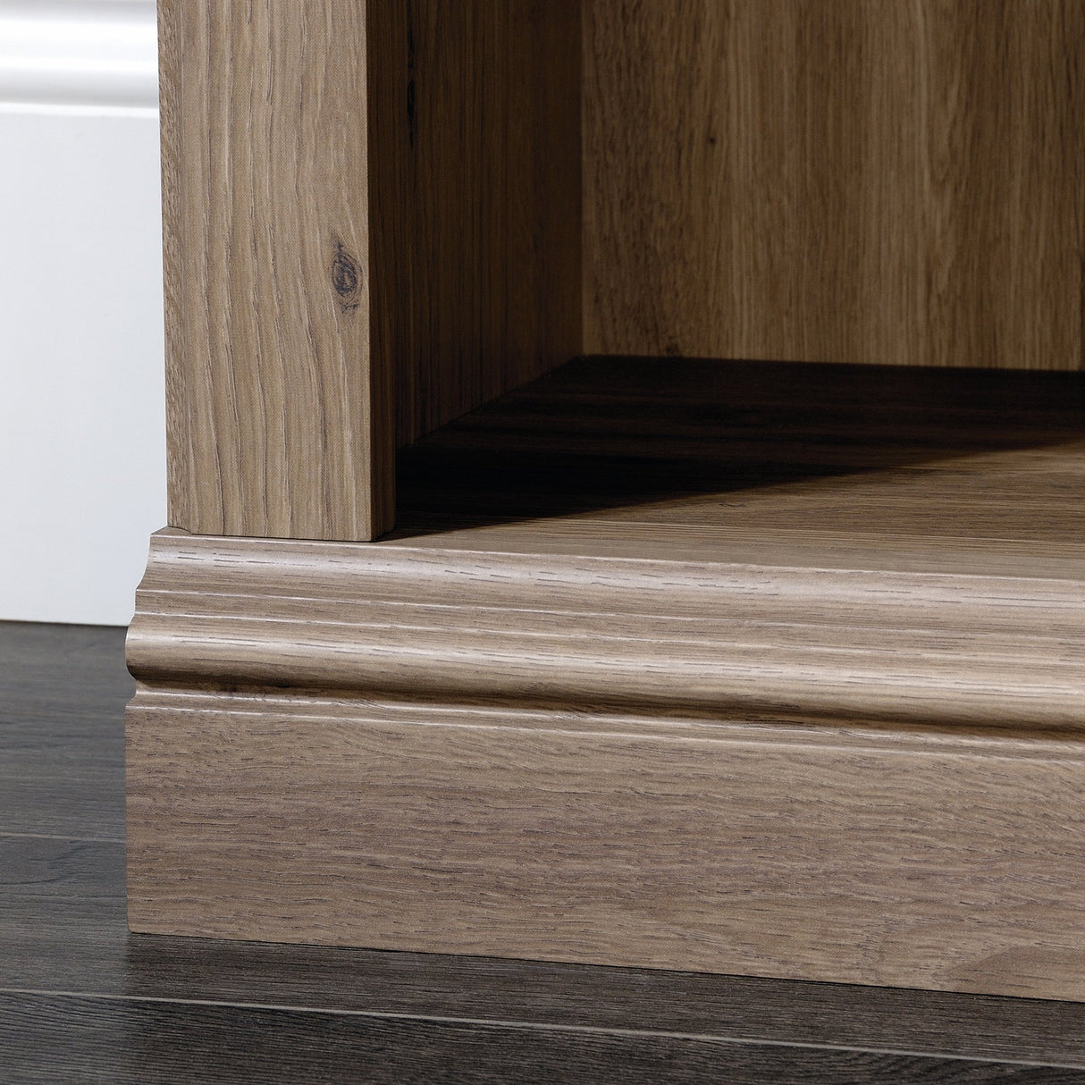 Sauder 5 Tier Book Shelf Wooden Bookcase Multipurpose Bookshelf for Home Office, Living Room, in Salt Oak finish Sauder