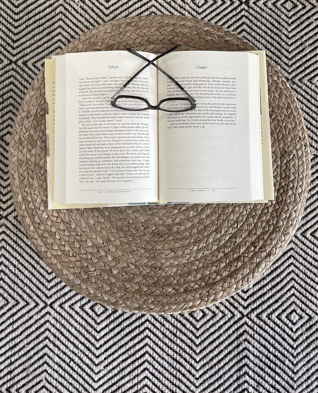 Scandilivin Homes Pouf Ottoman - 100% Natural Jute Braided- Footrest Pouf Hand Knitted - Traditional Cord Boho Pouffe - for The Living Room, Bedroom, Nursery, Patio, Lounge (20" x 20" x 10") S & L Homes