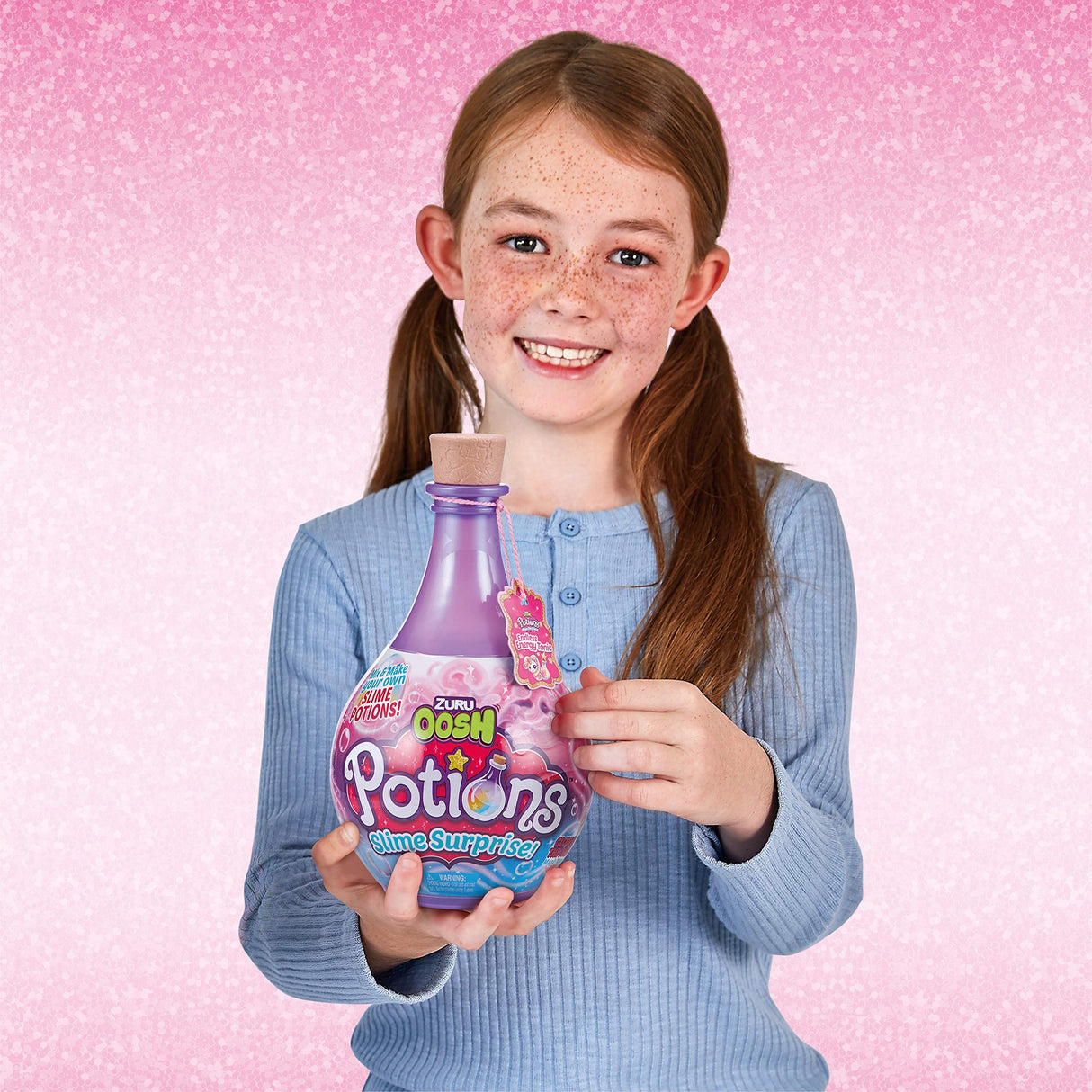 Oosh Potions Slime Surprise (Purple) by ZURU DIY Slime Kit with Sparkles, Beads, Glittler, Stress Relief, Party Favors, Magical Fluffy Putty Slime for Kids and Girls Ages 6+ ZURU Oosh