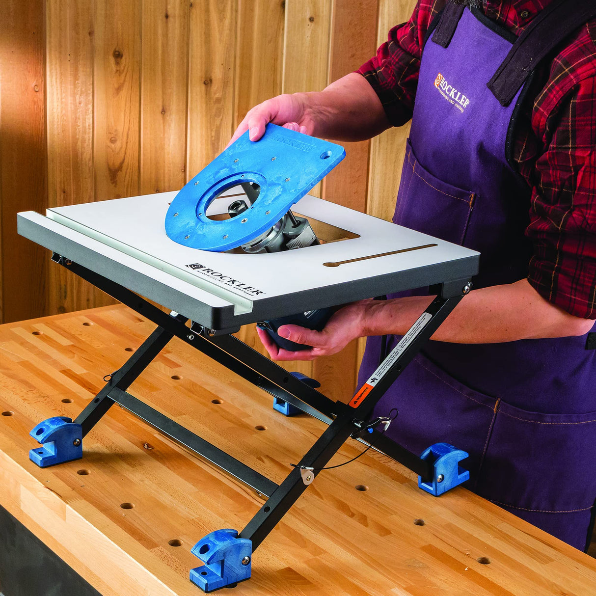 Rockler Convertible Benchtop Router Table – Convertible Routers for Woodworking Fits Most Routers – Unique Base Design Router Table – Benchtop Wood ROCKLER