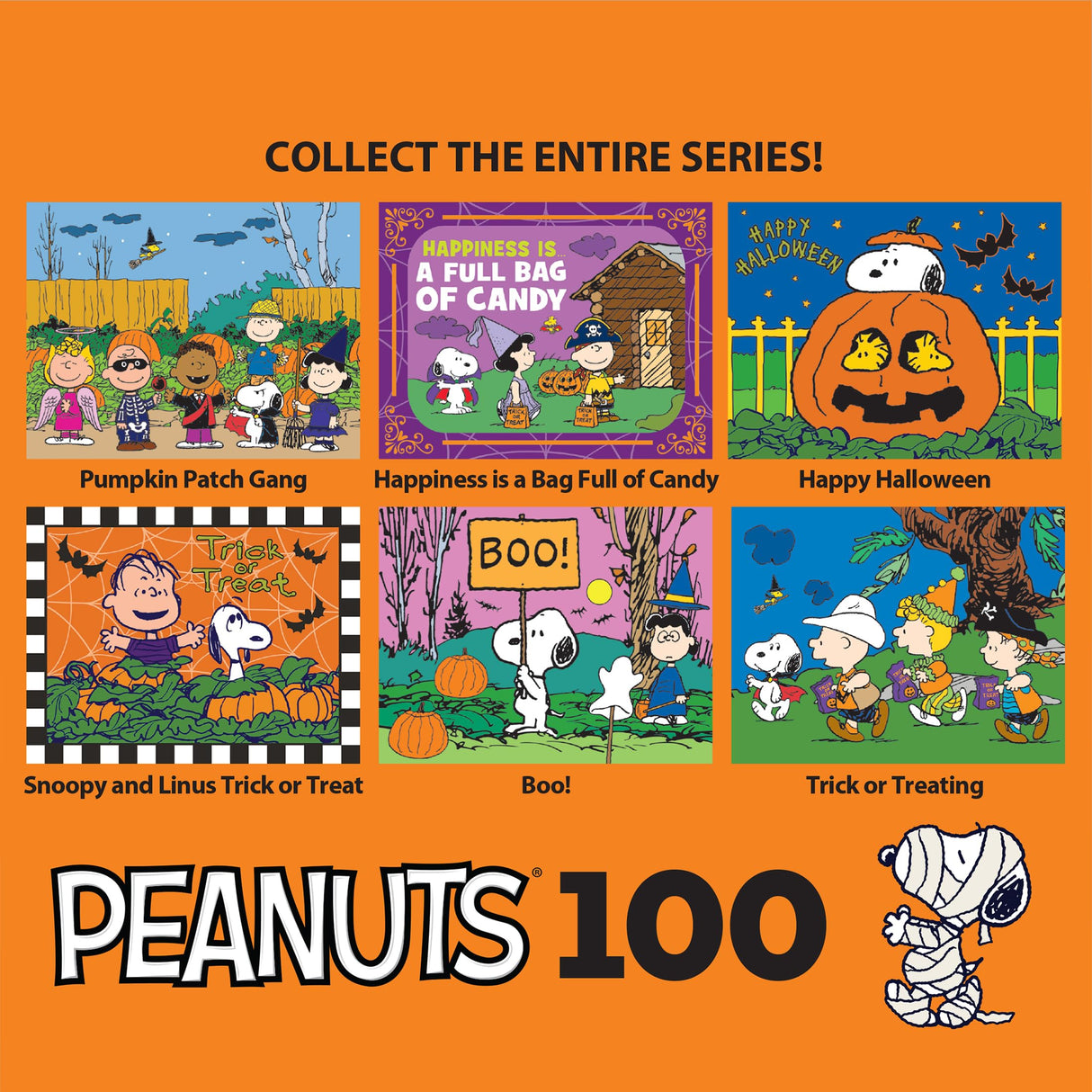 RoseArt - Peanuts - Boo! - 100 Piece Jigsaw Puzzle for Kids and Adults RoseArt