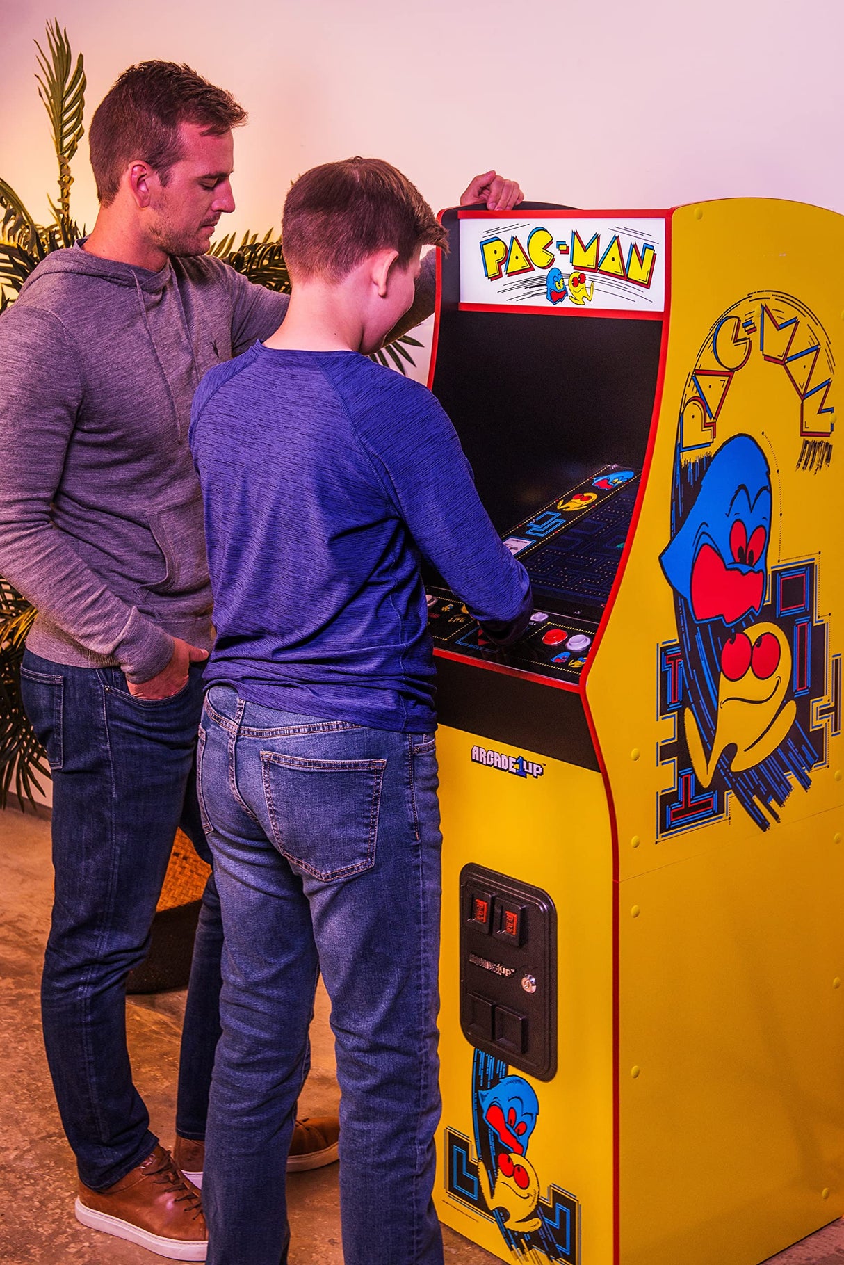 Arcade1Up PAC-Man Deluxe Arcade Machine for Home - 5 Feet Tall - 14 Classic Games ARCADE1UP