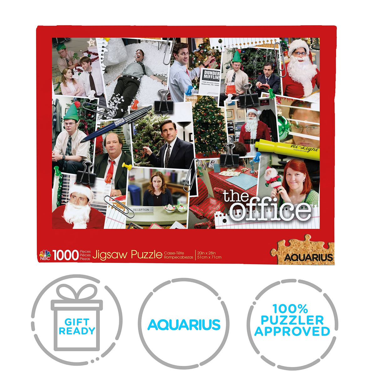 AQUARIUS The Office Puzzle (1000 Piece Jigsaw Puzzle) - Glare Free - Precision Fit - Officially Licensed The Office Merchandise & Collectibles - 20 x 28 Inches AQUARIUS