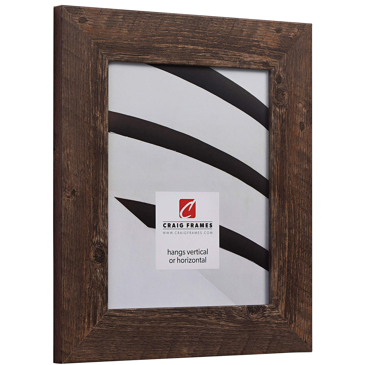 Craig Frames American Barn, Faux Barnwood Picture Frame, Brown Oak, 16 x 20 Inch Craig Frames