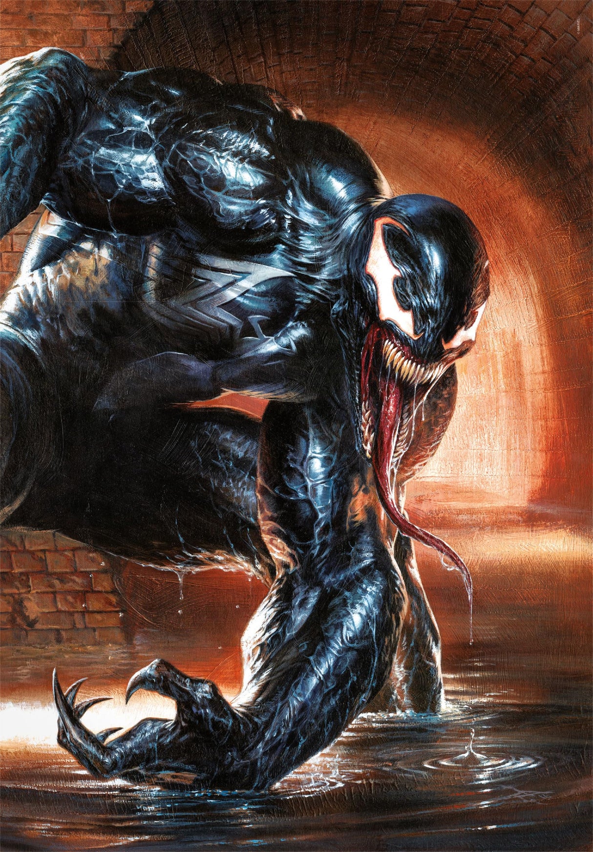 Clementoni Marvel Venom Puzzle - 1000 Pieces - Adult Jigsaw Puzzle, Poster Included, Marvel Puzzle, Superhero Puzzle, Fun for Adults, Made in Italy, 39879 Clementoni