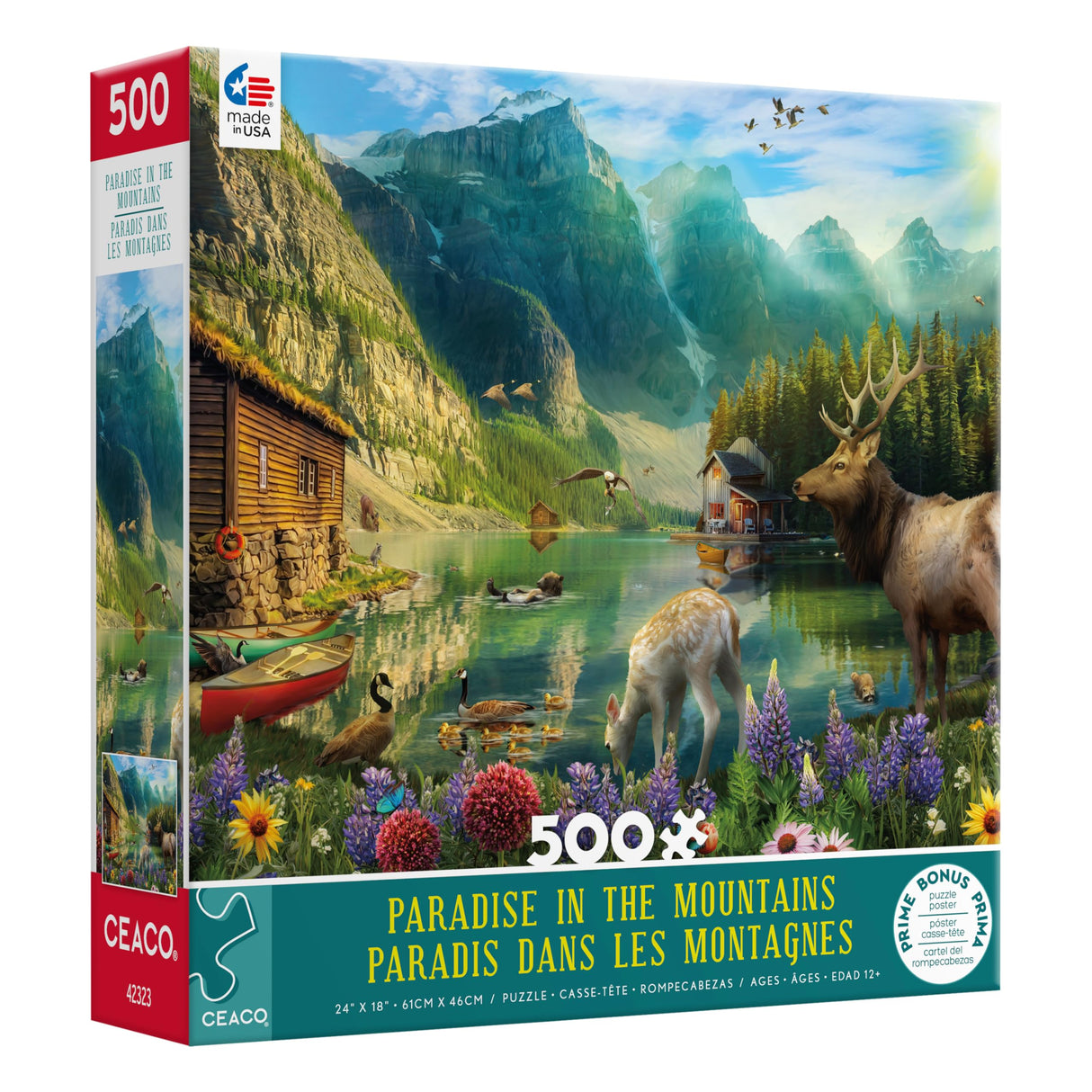 Ceaco - Paradise in The Mountains - 500 Piece Jigsaw Puzzle Ceaco