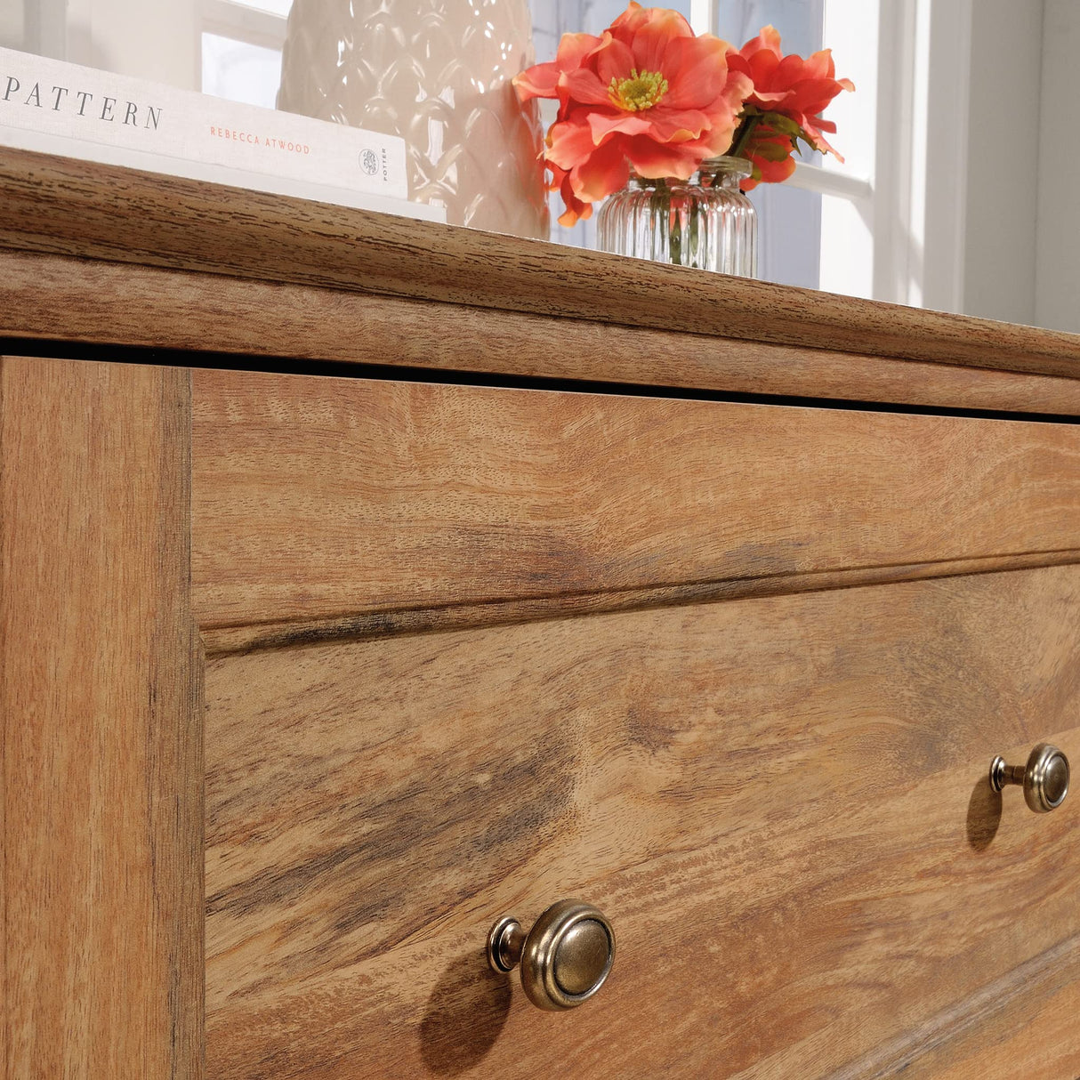 Sauder Barrister Lane Lateral File, L: 32.36" x W: 19.53" x H: 29.76", Sindoori Mango Finish Sauder