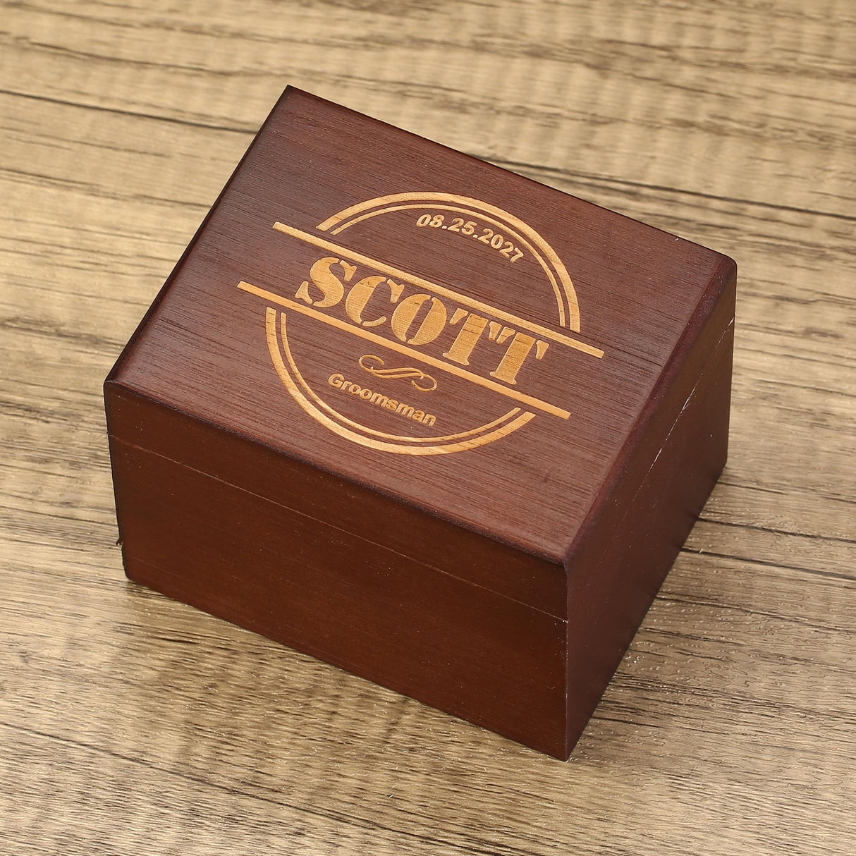 Awerise Personalized engraved Wooden Watch Box, Watch Organizer, Groomsman Gifts, Custom Watch Case Awerise
