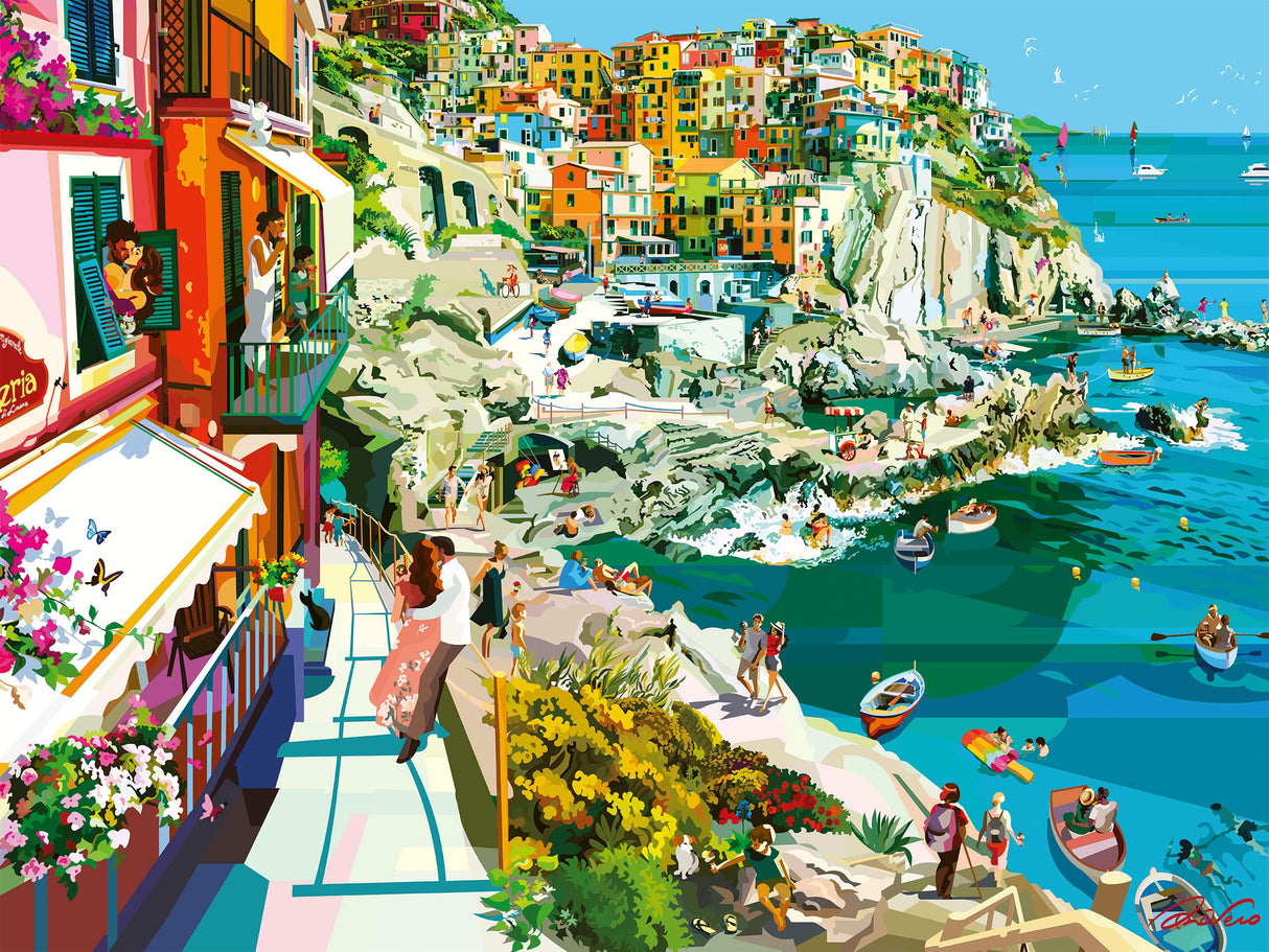 Ravensburger Romance in Cinque Terre 1500 Piece Jigsaw Puzzle for Adults - 16953 - Every Piece is Unique, Softclick Technology Means Pieces Fit Together Perfectly Ravensburger