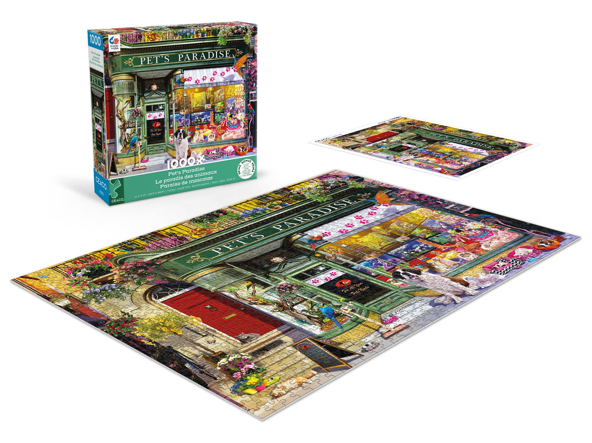 Ceaco - Shop Windows - Pet's Paradise - 1000 Piece Jigsaw Puzzle Ceaco